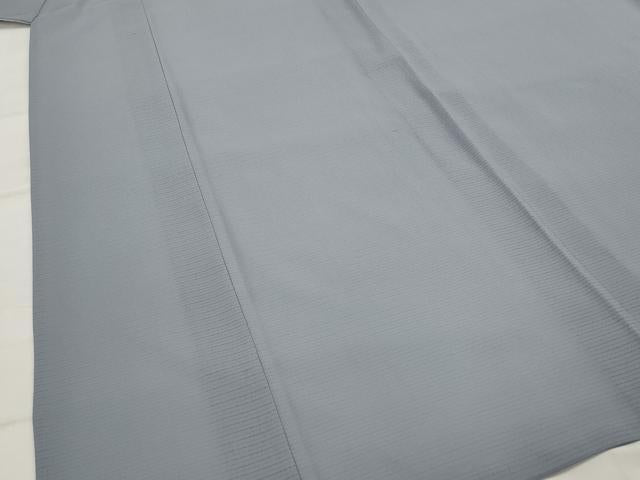 平和屋着物＊夏物　色無地　絽縮緬　藤鼠色　洗える着物　AABL1636st
