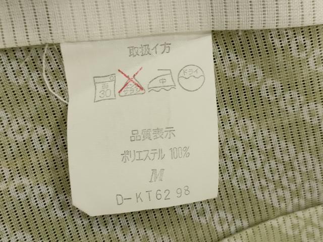 平和屋着物＊夏物　小紋　絽　斜縞　洗える着物　未使用　AABL1638st