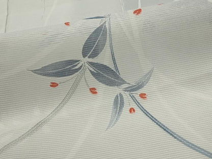 平和屋着物＊夏物　小紋　絽　草葉文　洗える着物　AABL1639st