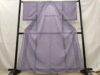 平和屋着物＊夏物　小紋　絽　縞　洗える着物　AABL1640st