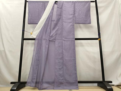 平和屋着物＊夏物　小紋　絽　縞　洗える着物　AABL1640st