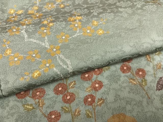 平和屋着物●訪問着　草花文　正絹　逸品　AABL1646ph