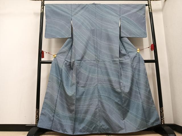 平和屋着物●本場大島紬　染大島　絞り　舞花文　正絹　逸品　未使用　AABL1651ph
