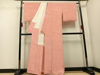 平和屋着物●上質な小紋　作家物　霞文　暈し染め　正絹　逸品　AABL1656ph