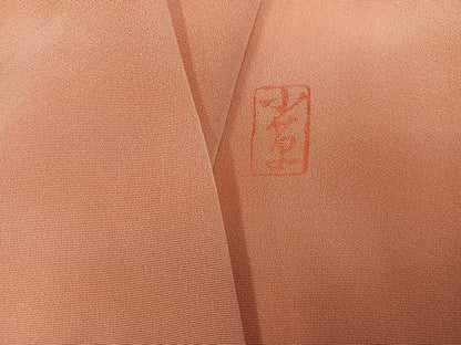 平和屋着物●上質な小紋　作家物　霞文　暈し染め　正絹　逸品　AABL1656ph