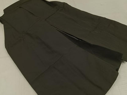 平和屋着物●男性　馬乗り袴　縞　正絹　逸品　AABL1659ph