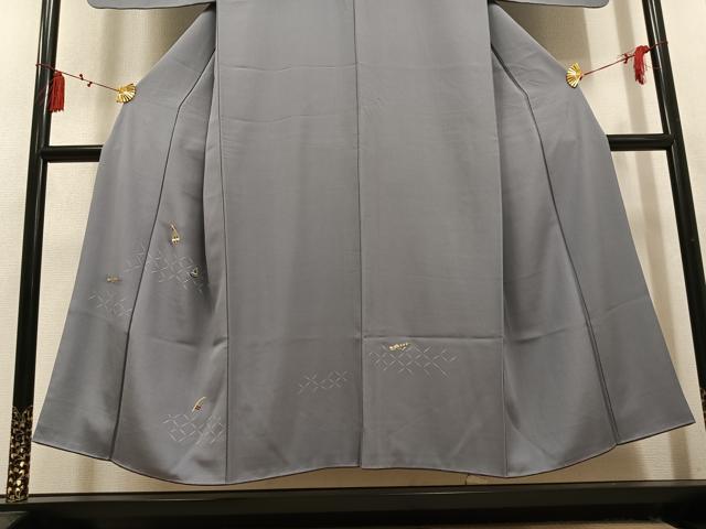 平和屋着物●訪問着　総刺繍　楽器　金糸　正絹　逸品　AABL1667ph