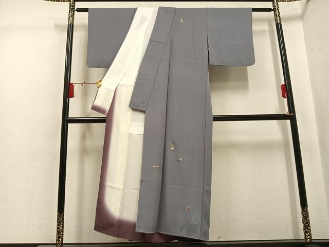 平和屋着物●訪問着　総刺繍　楽器　金糸　正絹　逸品　AABL1667ph