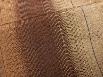 平和屋着物●上質な紬　間道　正絹　逸品　AABL1673ph