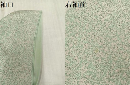 平和屋着物●訪問着　松　たたき染め　銀彩　正絹　逸品　AABL1674ph