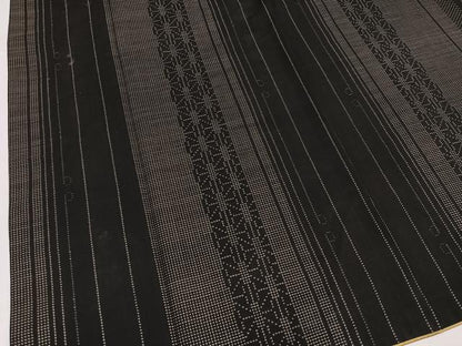 平和屋着物●本場大島紬　間道　正絹　逸品　AABL1680ph