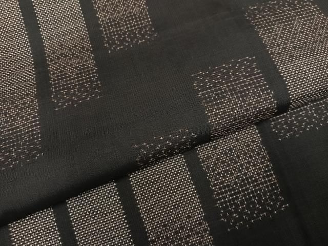 平和屋着物●本場大島紬　9マルキ　間道　小田急百貨店扱い　正絹　逸品　AABL1684ph