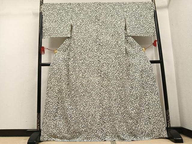 平和屋着物●上質な小紋　型染め　いろは唄　正絹　逸品　AABL1697ph