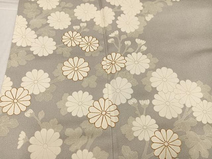 平和屋着物●訪問着　駒刺繍　枝花文　正絹　逸品　AABL1706ph