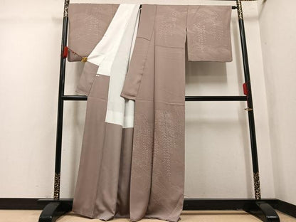 平和屋着物●訪問着　渡橋立波花文　正絹　逸品　AABL1731ph