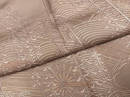 平和屋着物●訪問着　渡橋立波花文　正絹　逸品　AABL1731ph
