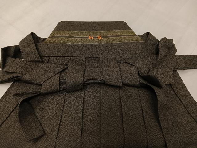 平和屋着物●男性　行灯袴　幾何学文様　正絹　逸品　未使用　AABL1732ph
