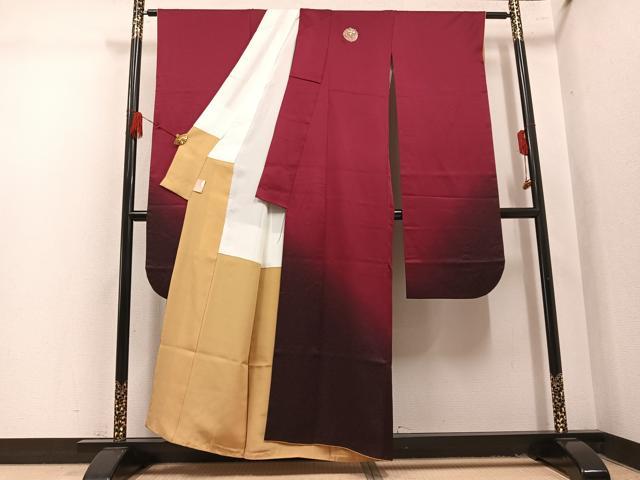平和屋着物●豪華振袖　霞文　暈し染め　正絹　逸品　AABL1735ph