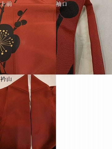 平和屋着物●marie claire　マリクレール　訪問着　梅　さが美扱い　正絹　逸品　AABL1736ph