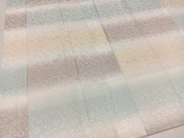 平和屋着物●洗える最高級着物　＜英＞はなぶさ謹製　長襦袢　無双仕立て　花唐草地紋　暈し染め　たとう紙付き　洗える着物　AABL1745ph