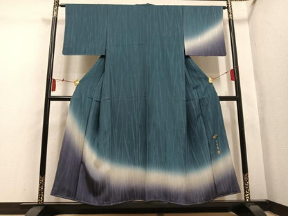 平和屋着物●訪問着　作家物　竹珠庵　暈し染め　健勝苑扱い　正絹　逸品　未使用　AABL1747ph