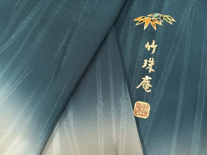 平和屋着物●訪問着　作家物　竹珠庵　暈し染め　健勝苑扱い　正絹　逸品　未使用　AABL1747ph