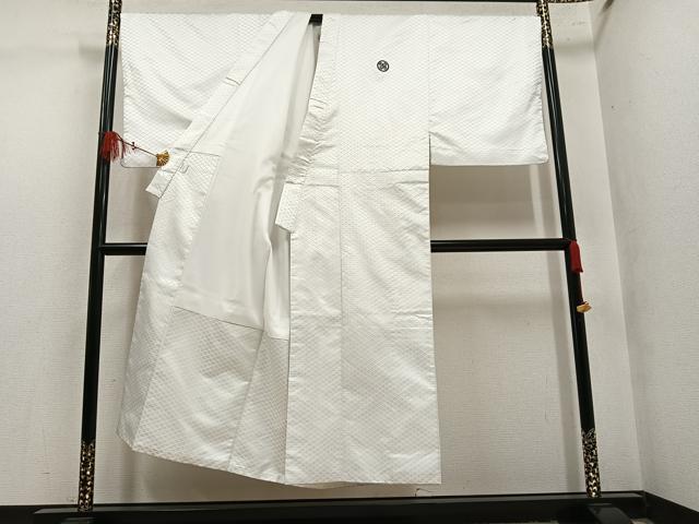 平和屋着物●男性　色紋付・行灯袴セット　銀糸　洗える着物　AABL1748ph