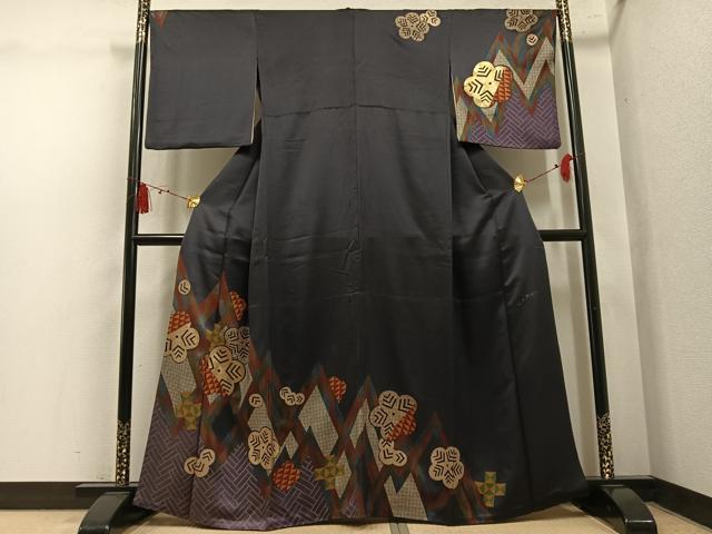 平和屋着物●ファッションデザイナー　HIROKO KOSHINO　コシノヒロコ　訪問着　梅　胴抜き仕立て　嘘つき襦袢　正絹　逸品　AABL1758ph