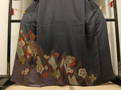 平和屋着物●ファッションデザイナー　HIROKO KOSHINO　コシノヒロコ　訪問着　梅　胴抜き仕立て　嘘つき襦袢　正絹　逸品　AABL1758ph