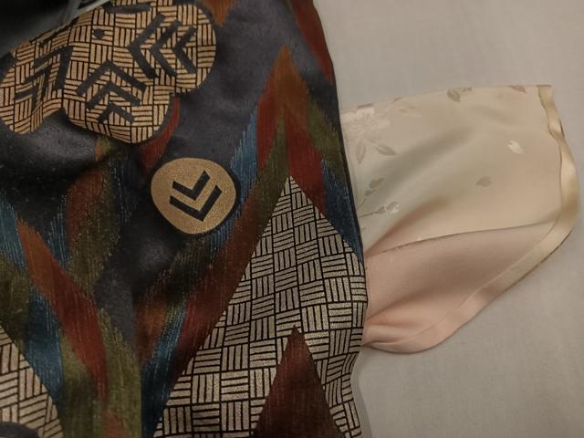 平和屋着物●ファッションデザイナー　HIROKO KOSHINO　コシノヒロコ　訪問着　梅　胴抜き仕立て　嘘つき襦袢　正絹　逸品　AABL1758ph