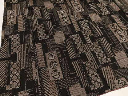 平和屋着物●本場大島紬　9マルキ　松竹梅文　正絹　逸品　AABL1759ph