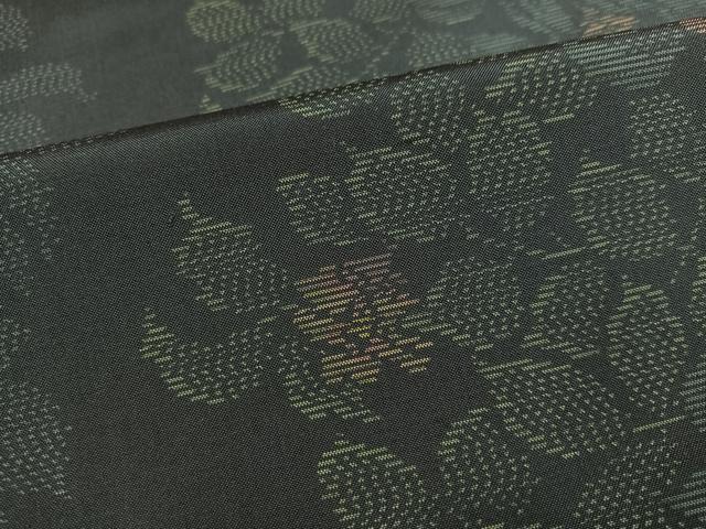 平和屋着物●本場大島紬　草花文　さが美扱い　正絹　逸品　AABL1763ph