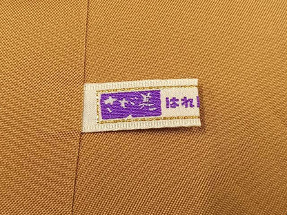 平和屋着物●本場大島紬　草花文　さが美扱い　正絹　逸品　AABL1763ph