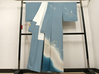平和屋着物●訪問着　友禅　作家物　花鳥文　梅　正絹　逸品　AABL1769ph