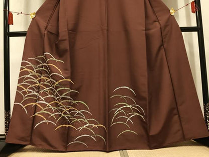 平和屋着物●訪問着　雪芝　金彩　洗える着物　AABL1778ph
