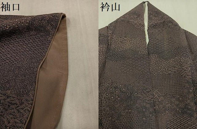 平和屋着物●江戸小紋　寄せ小紋柄　正絹　逸品　AABL1789ph