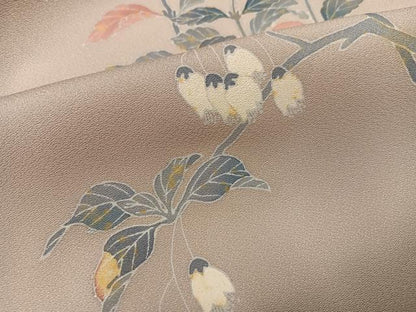 平和屋着物●訪問着　友禅　枝花文　正絹　逸品　AABL1790ph