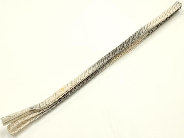 平和屋着物＊夏物 和装小物 上質な帯締め 大正十四年創業和装小物の老舗 三ッ杵印 紐の渡敬 レース組 正絹 逸品 未使用 AABL1839ay