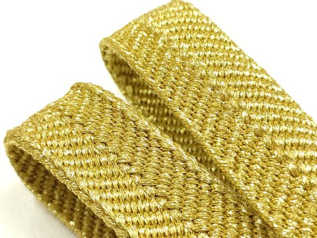 平和屋着物●和装小物　上質な帯締め　礼装用　皇結び　純金糸　撚り房　逸品　未使用　AABL1844ay