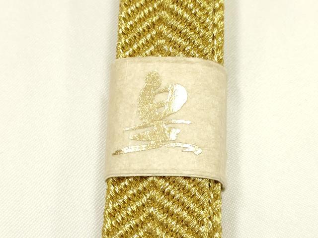 平和屋着物●和装小物　上質な帯締め　礼装用　皇結び　純金糸　撚り房　逸品　未使用　AABL1844ay