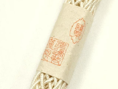 平和屋着物＊夏物　和装小物　上質な帯締め　大正十四年創業 和装小物の老舗 三ッ杵印 紐の渡敬　レース組　逸品　未使用　AABL1850ay