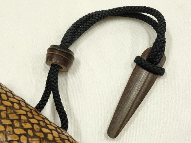 平和屋着物●和装小物　煙草入れ　シガレットケース　網代　逸品　AABL1885ay