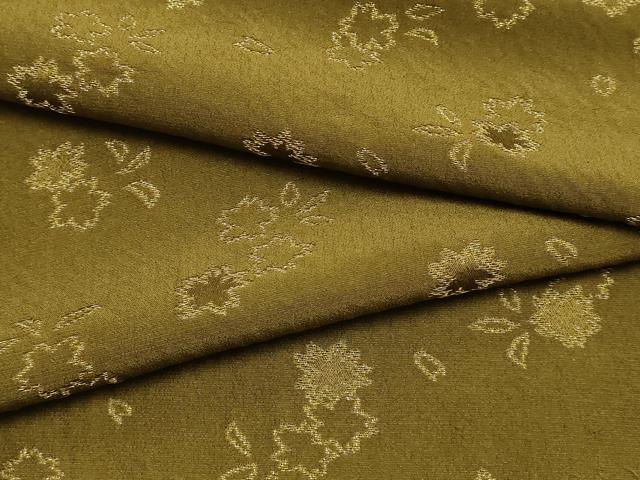 平和屋着物●こむさでもーど・COMME CA DU MODE　和装小物　帯揚げ　舞花文　金糸　逸品　AABL1887ay