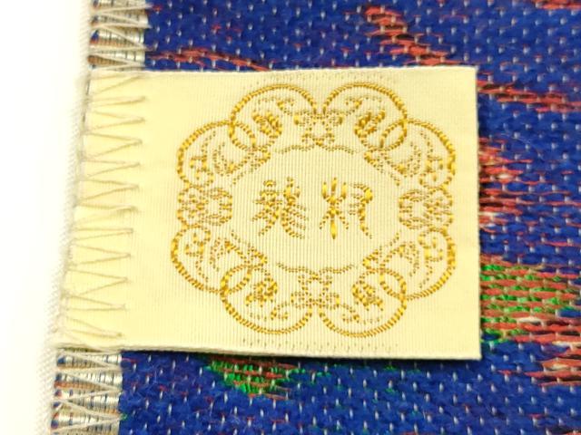 平和屋着物●極上  龍村美術織物　和装小物　卓布　テーブルセンター　壁掛け　「曳山」　金糸　逸品　AABL1888ay