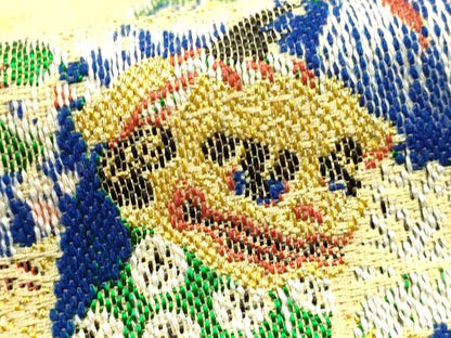 平和屋着物●極上  龍村美術織物　和装小物　卓布　テーブルセンター　壁掛け　「曳山」　金糸　逸品　AABL1888ay