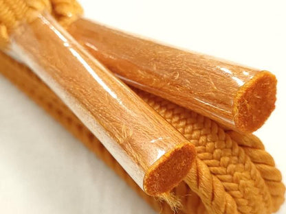平和屋着物●和装小物　帯締め・帯揚げセット　平組　霞菊地紋　正絹　逸品　未使用　AABL1892ay