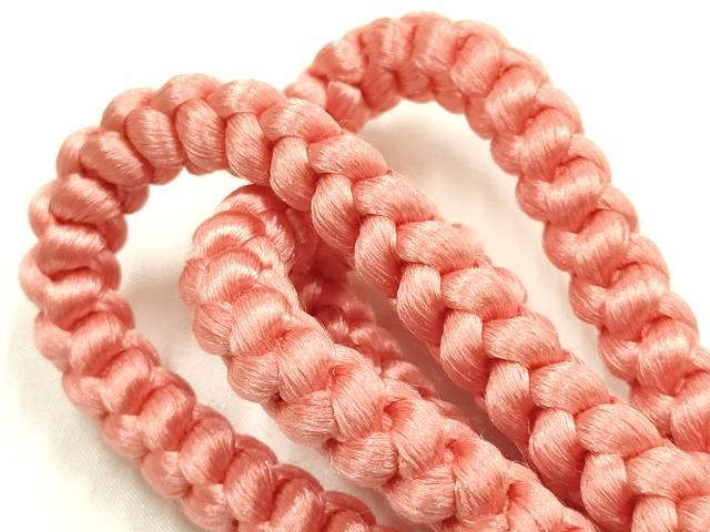 平和屋着物●和装小物　帯締め・帯揚げセット　丸組　中抜き絞り　正絹　逸品　未使用　AABL1896ay