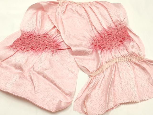 平和屋着物●和装小物　帯締め・帯揚げセット　笹浪唐組　柄絞り　暈し染め　正絹　逸品　未使用　AABL1903ay