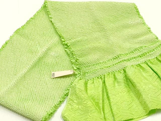 平和屋着物●和装小物　振袖用帯締め・帯揚げセット　総絞り　金糸　撚り房　正絹　逸品　未使用　AABL1907ay