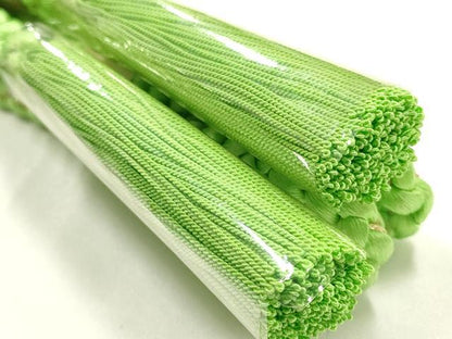 平和屋着物●和装小物　振袖用帯締め・帯揚げセット　総絞り　金糸　撚り房　正絹　逸品　未使用　AABL1907ay